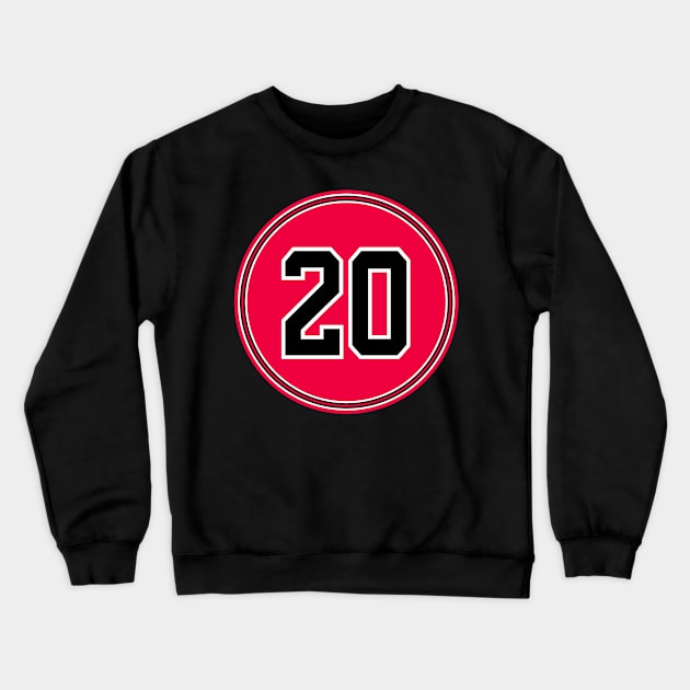 Adam Mokoka Number 20 Jersey Chicago Bulls Inspired Crewneck Sweatshirt by naesha stores